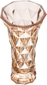 LYOR - Vaso de Vidro Diamond Âmbar 8cm x 5cm x 15cm 3 LYOR - Vaso de Vidro Diamond Âmbar 8cm x 5cm x 15cm