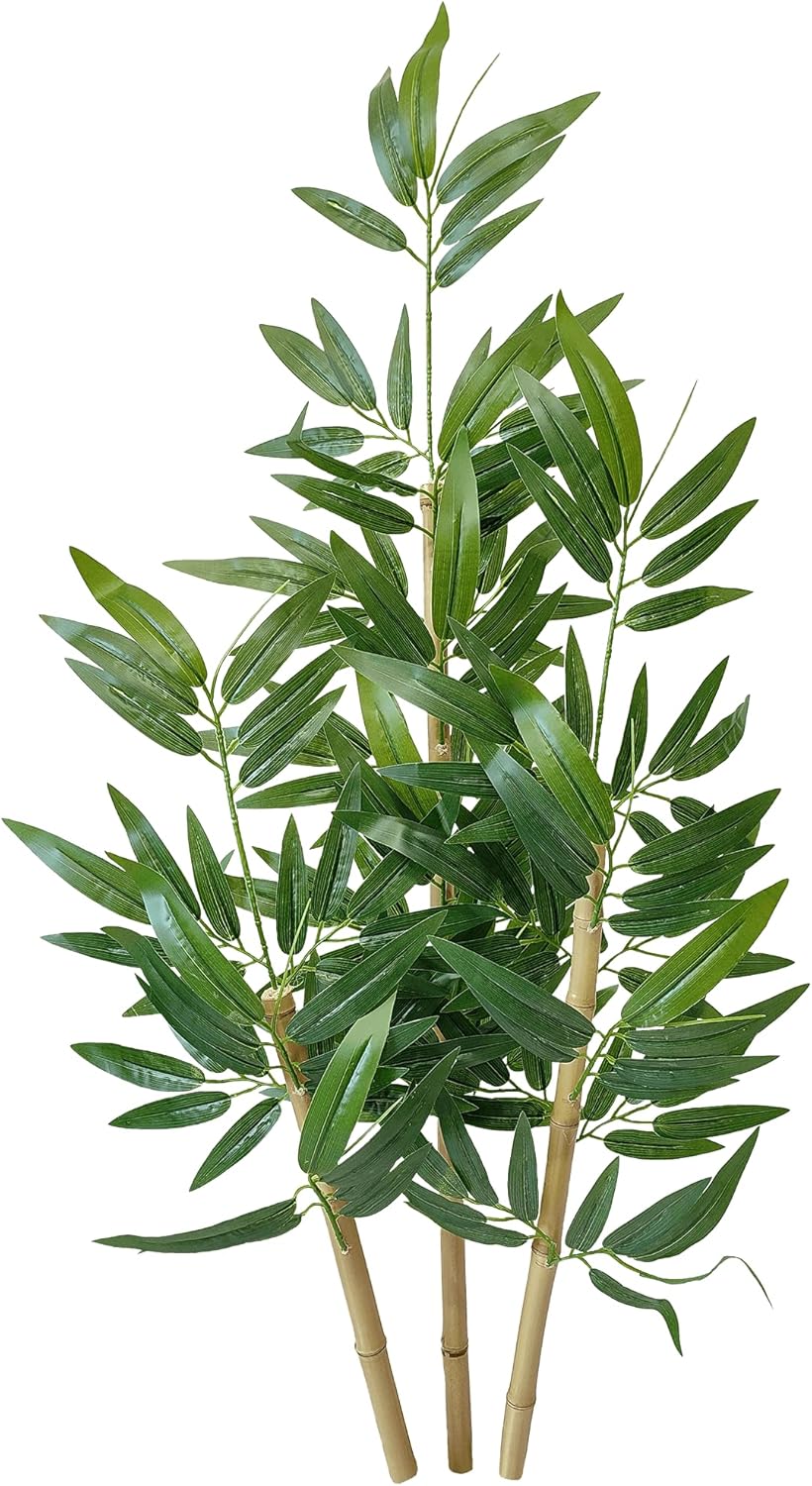 Bambu Artificial Folha Grande Sem Vaso Decoracao para Sala