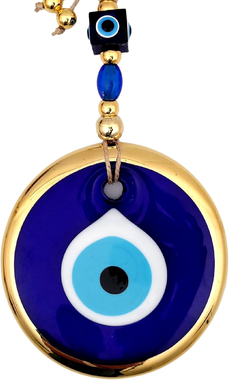 Candymosa Ornamento de decoracao de olho turco de 11 cm