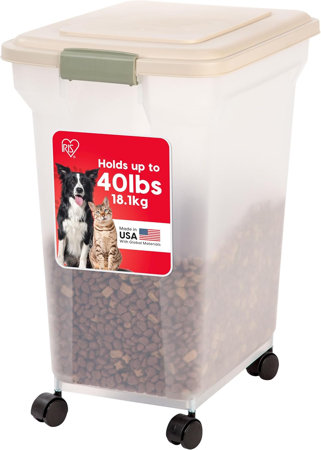 IRIS Recipiente hermetico de armazenamento de alimentos para caes WeatherPro