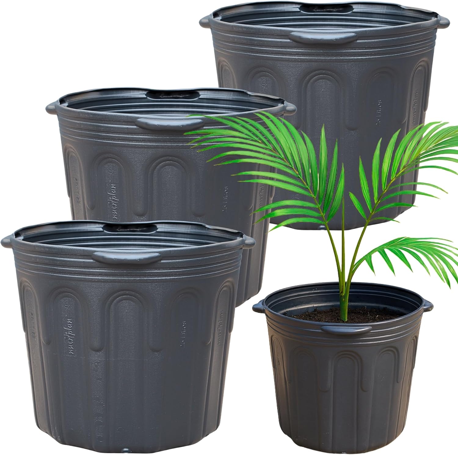 Kit 3 Vaso Embalagem 25 Litros Flexivel com Alca para