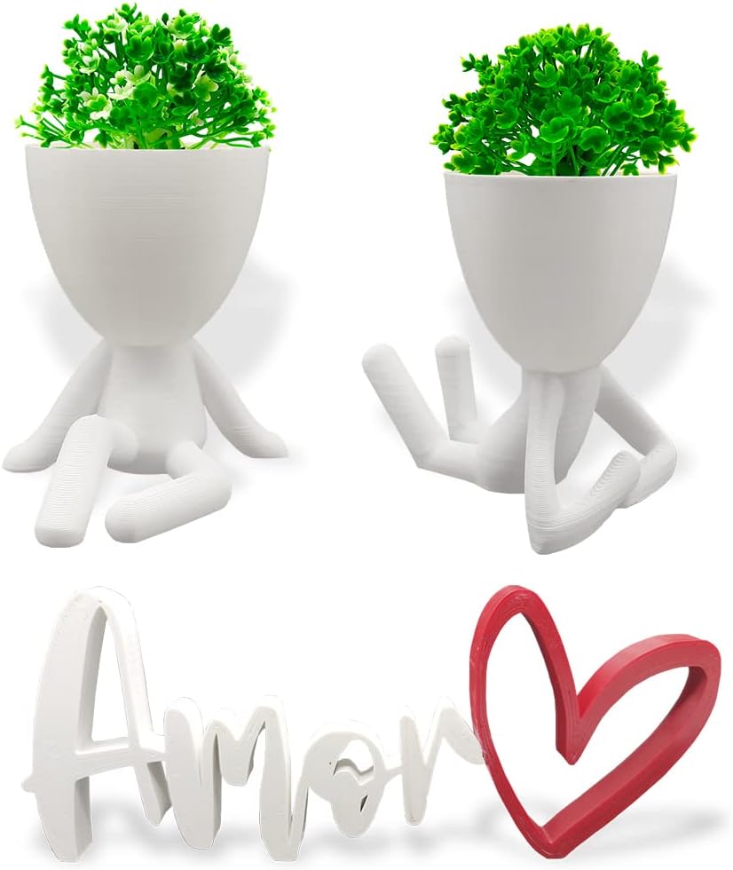 Kit Decoracao Criativa Sala Cozinha Quarto 2 Vasos bob