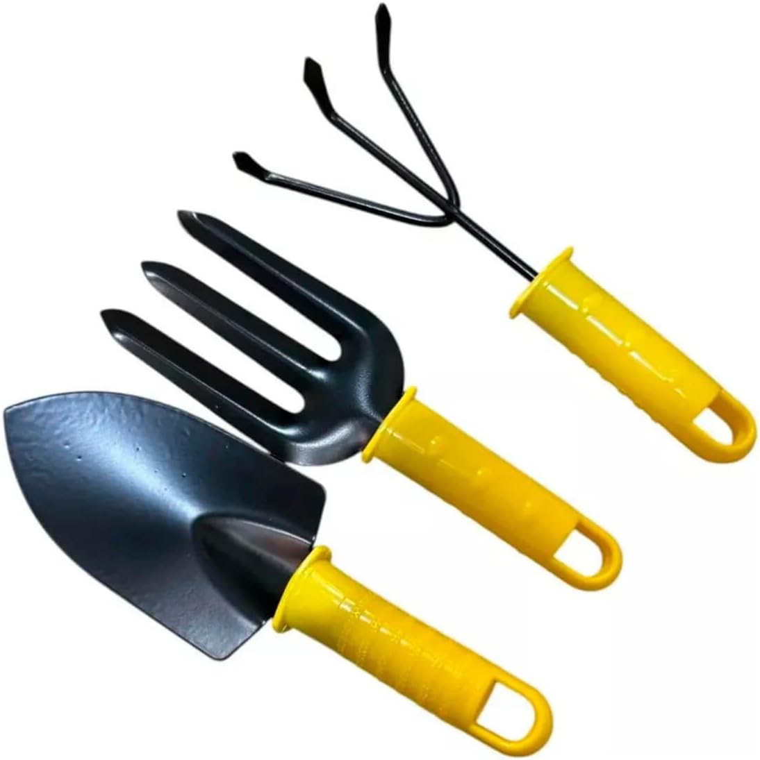 Kit de Jardinagem 3 Pecas Pa Garfo e Ancinho Cabo