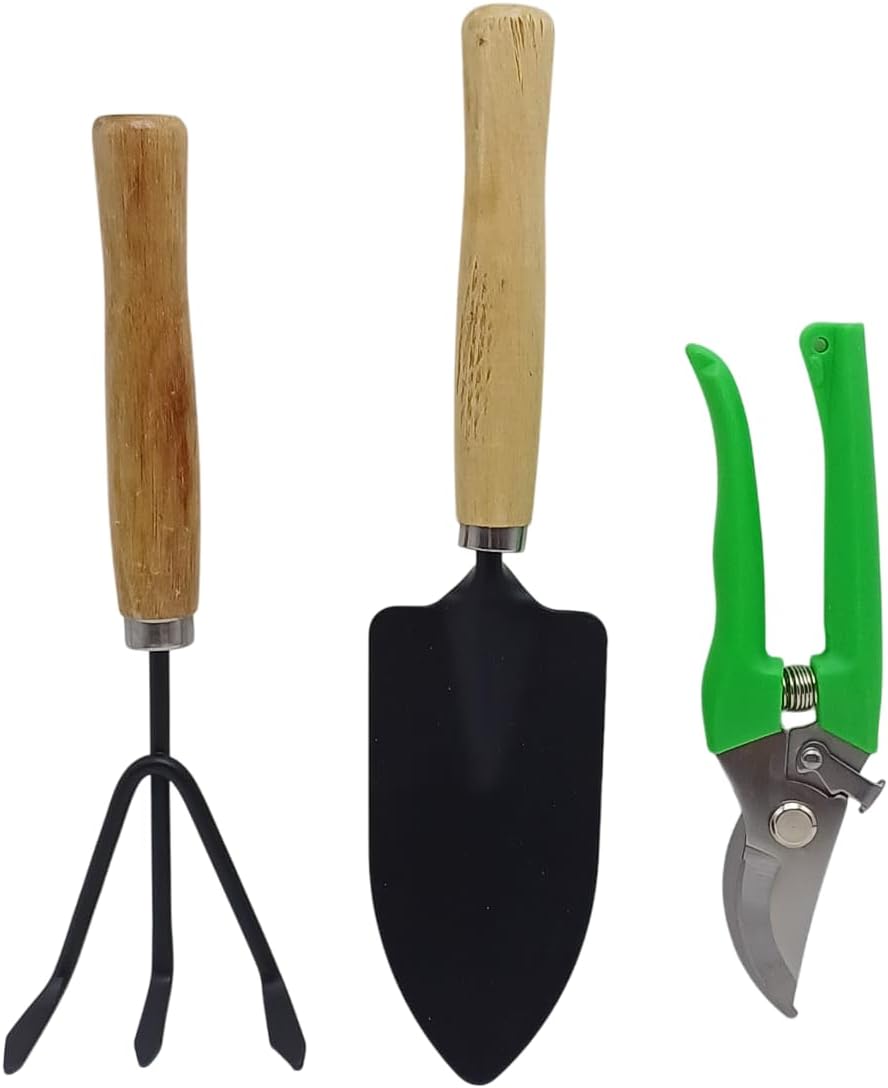 Kit de Jardinagem Conjunto de 3 Pecas Pa Ancinho e