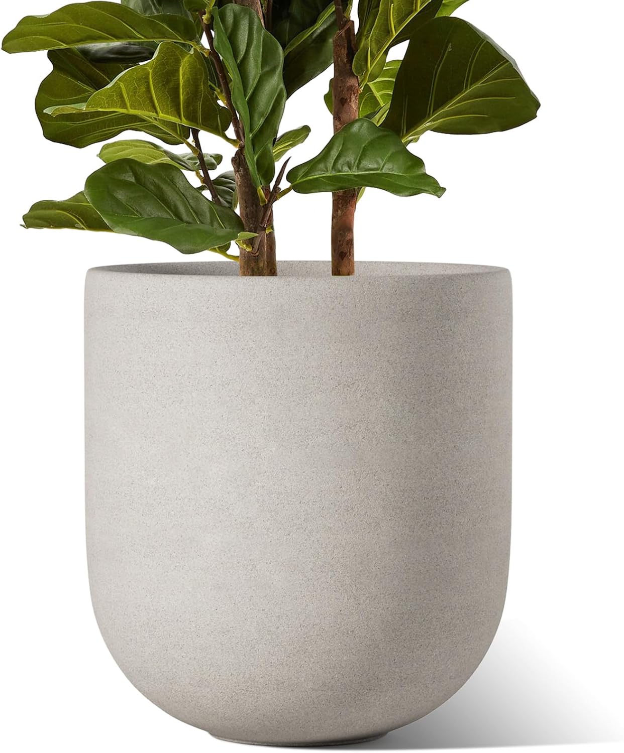 LE TAUCI Vasos de 30 cm para plantas, vasos grandes de cerâmica para plantas de interior, vasos de plantas de interior para casa, jardim, pátio, escritório, vasos de flores com orifícios de drenagem e 1 LE TAUCI Vasos de 30 cm para plantas vasos grandes