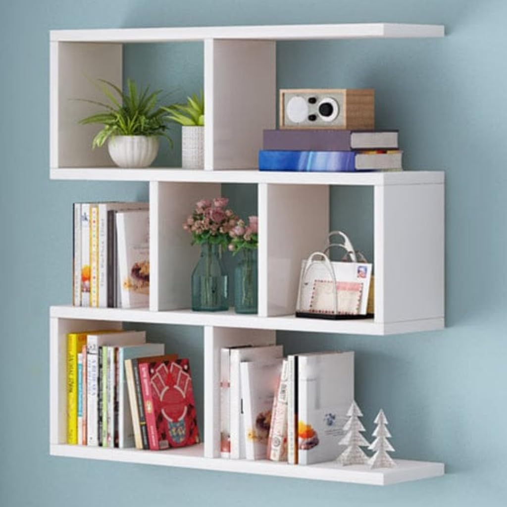 ORGANIZADOR PRATILEIRA NICHO 90x90CM DE SALA ESCRITORIO PORTA LIVRO QUARTO