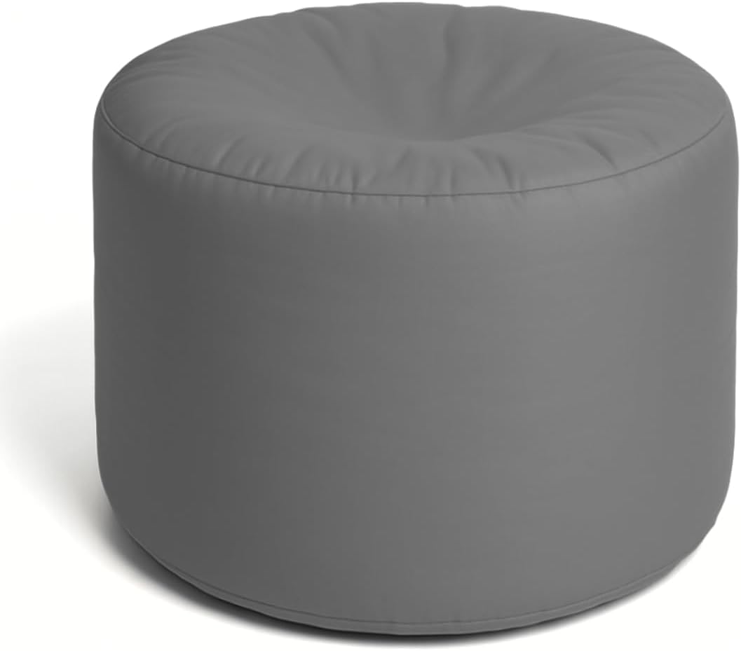 Peseira Corino Cheia Apoio de Pe Descanso Almofadao Conforto Ergonomico