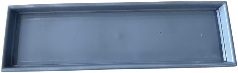 Prato para Vaso de Planta，Prato para Floreira Vaso Jardineira RetangularCinzaPrato