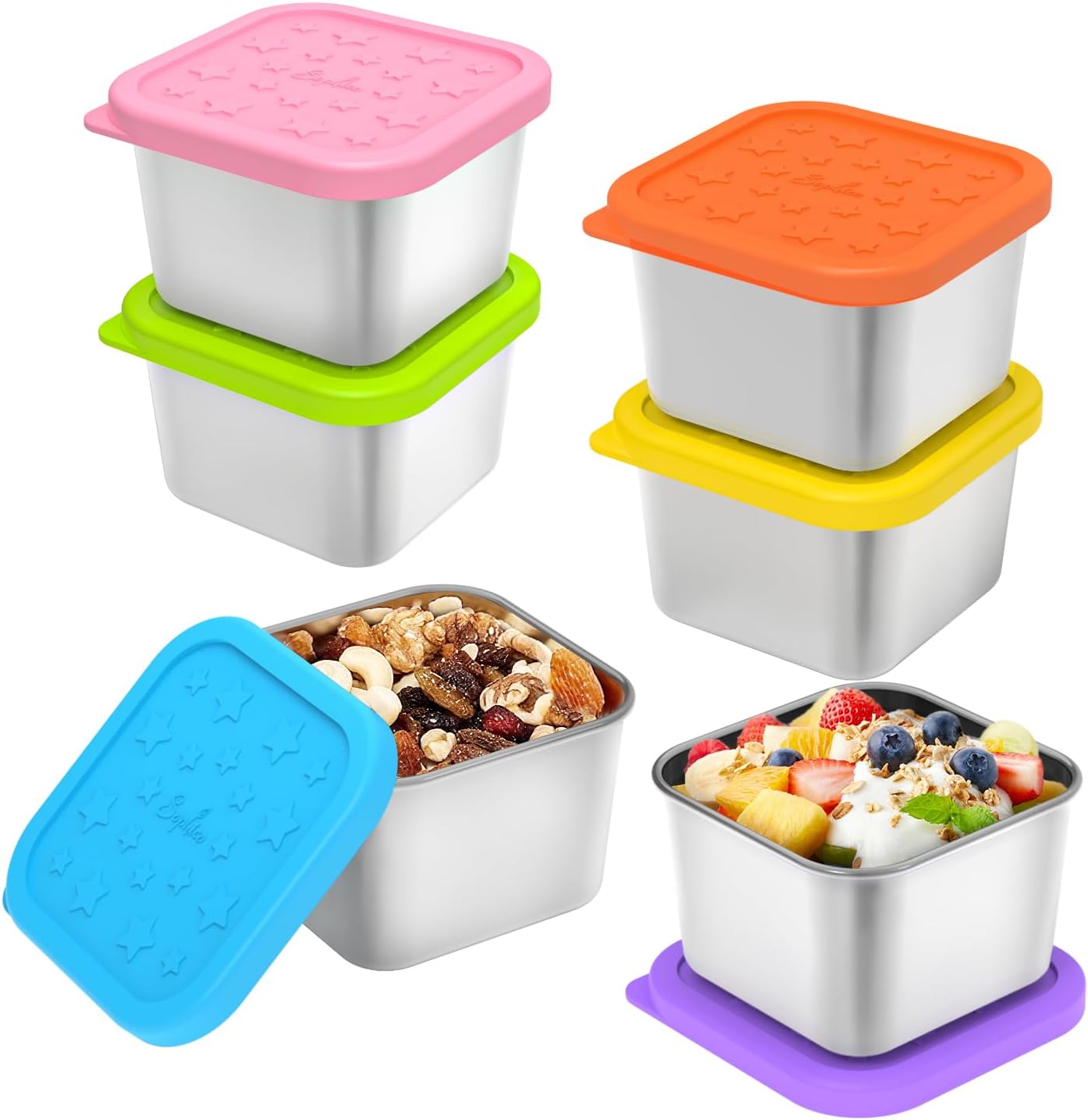 SOPHICO Recipientes de lanche de aco inoxidavel para criancas pequeno