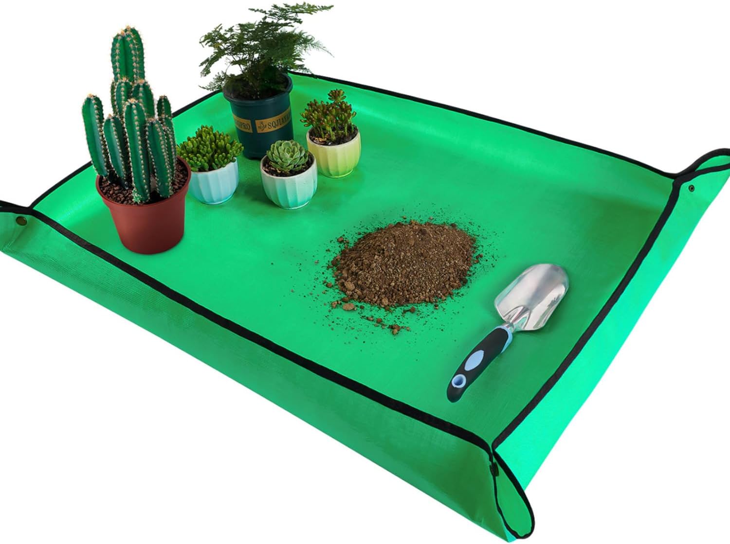 Tapete grande para replantio de plantas de interior de 99 cm x 78,7 cm, mesa de controle de bagunça, jardineiro, bandeja portátil para vasos de suculentas, tapete de jardim, presentes de jardinagem para mulheres, presentes para mulheres 1 Tapete grande para replantio de plantas de interior de 99