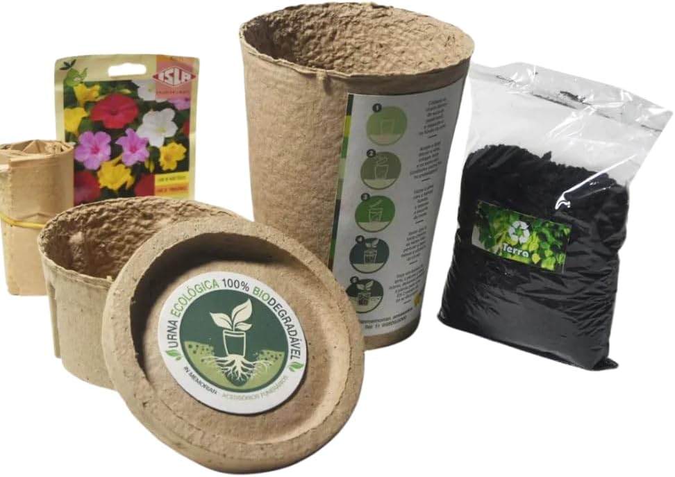 Urna Ecologica Biodegradavel In Memorian para Cinzas de Animais de