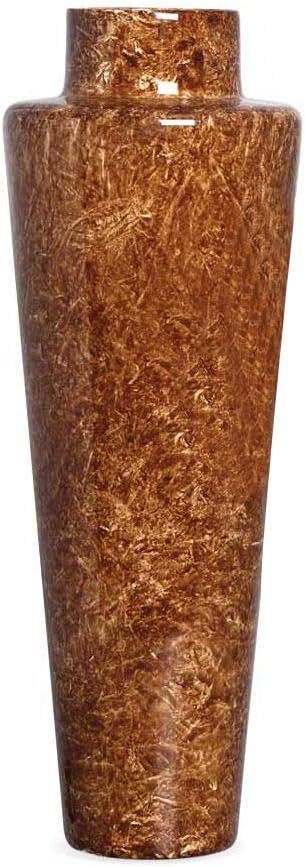 Vaso Chao Grande Decoracao Ceramica para Sala Paris Marrom Petra