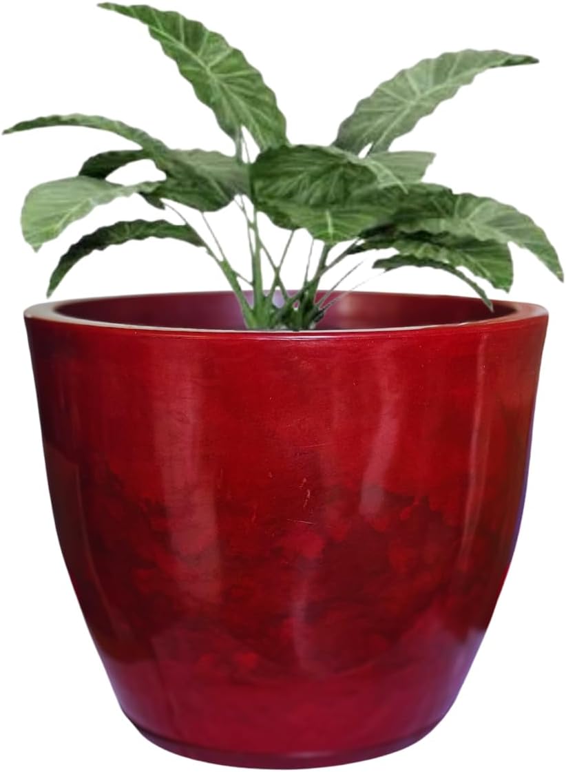 Vaso Grande Liso Planta Decorativo Polietileno Luxo Jardim Varanda 50cm