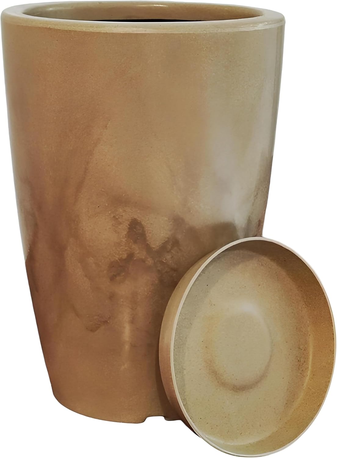 Vaso Para Planta Polietileno Com Prato Leve Resistente