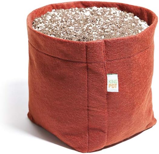 Vaso de Feltro 4 Litros King Pot Vermelho