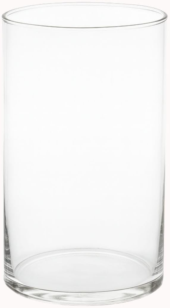 Vaso de Vidro Formato Tubular Transparente 145x10cm Decorativo