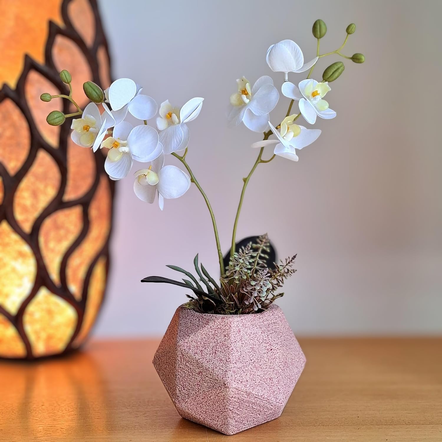 Vaso de orquideas Arranjo Ilha do Prumirim com orquideas