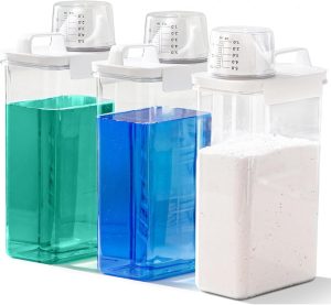 1 Dispensador de detergente líquido para lavanderia para organização e armazenamento, recipientes de sabão de lavanderia de grande capacidade de 1800 litros 14 1 Dispensador de detergente líquido para lavanderia para organização e armazenamento, recipientes de sabão de lavanderia de grande capacidade de 1800 litros