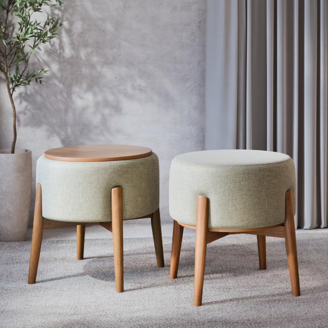 Kit 2 Unidades Puff Dual Transforma Em Mesinha Apoio De Pé Unidecor Casa 1 Kit 2 Unidades Puff Dual Transforma Em Mesinha Apoio De