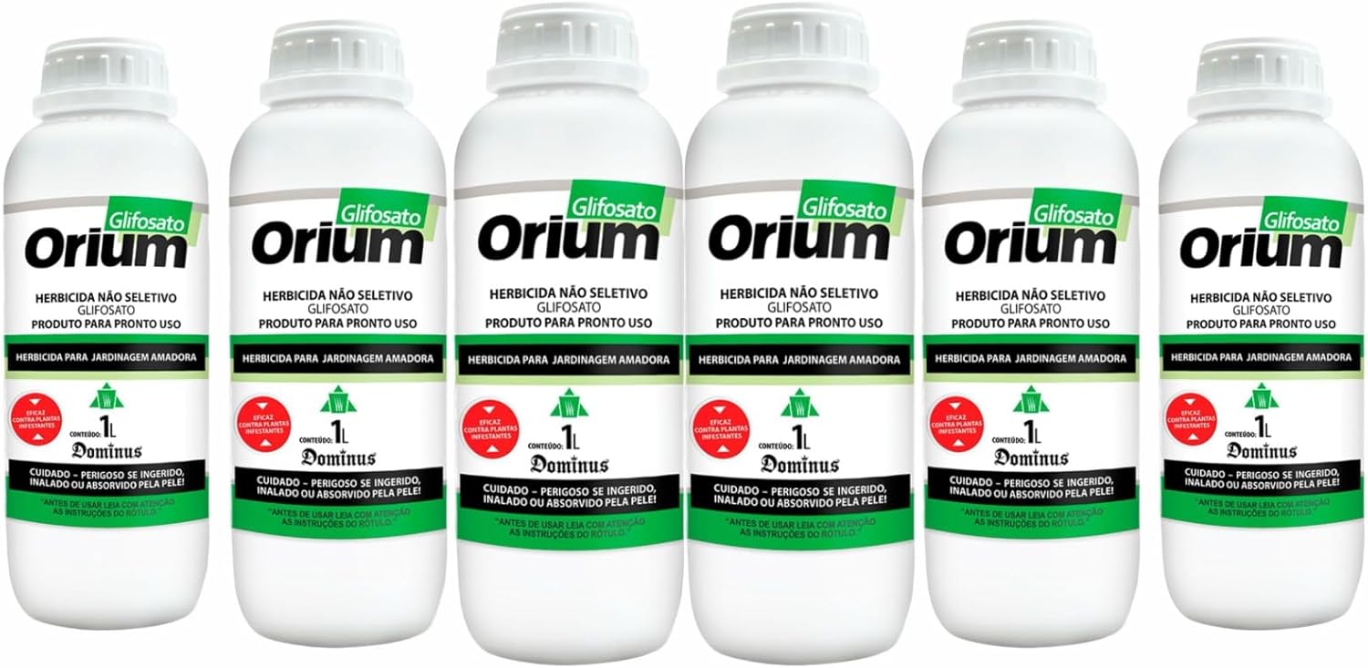 Kit 6 Orium 1 Litro Não Seletivo Ervas Daninhas Jardinagem Amadora 1 Kit 6 Orium 1 Litro Nao Seletivo Ervas Daninhas Jardinagem