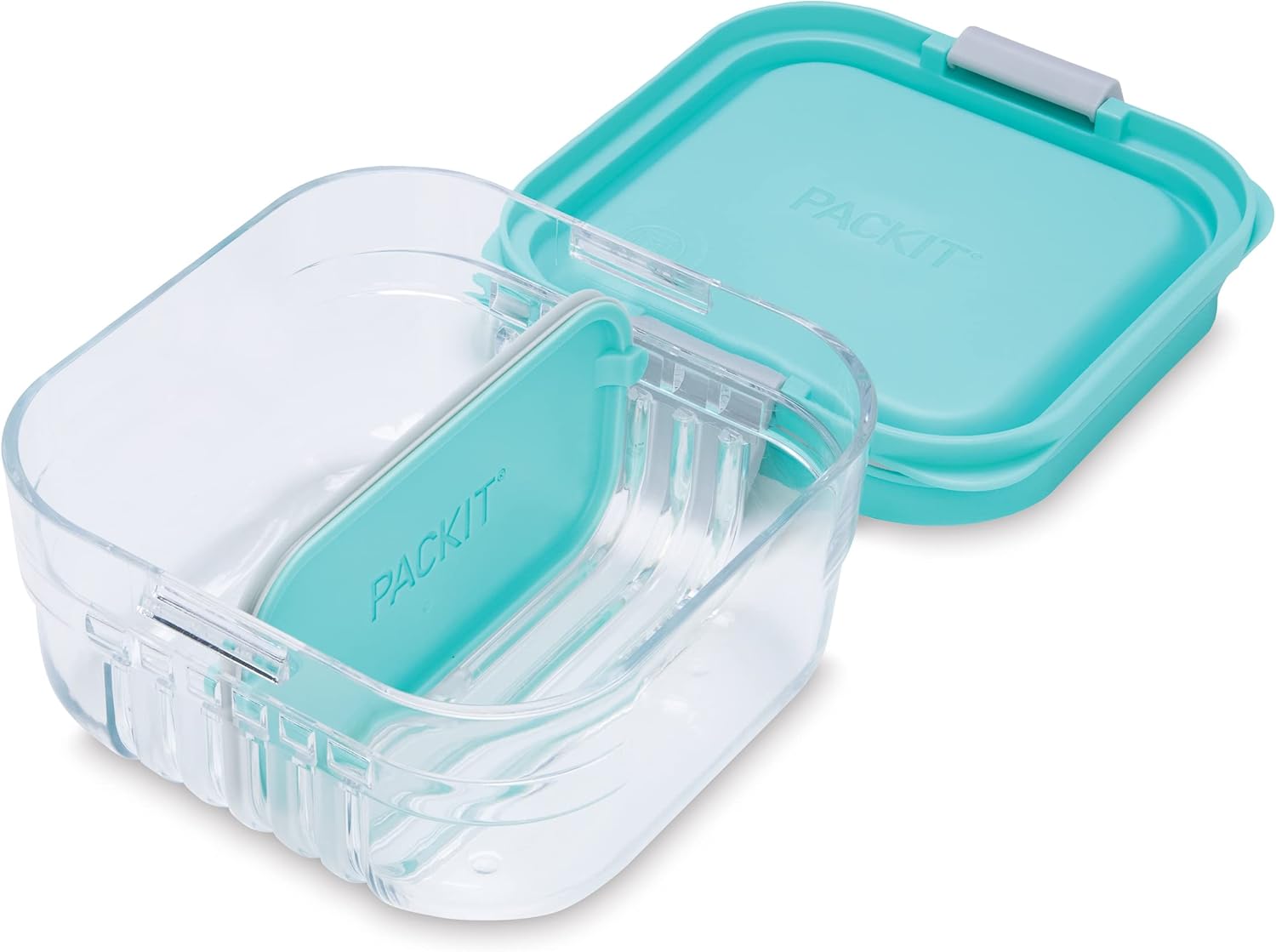 PackIt Recipiente de armazenamento de alimentos Mod Snack Bento verde menta