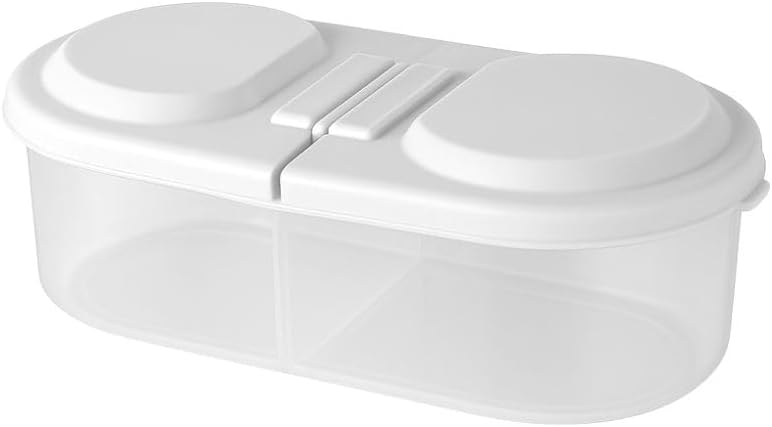 Pote Plastico com 2 Divisorias para Alimentos Recipiente para Marmita