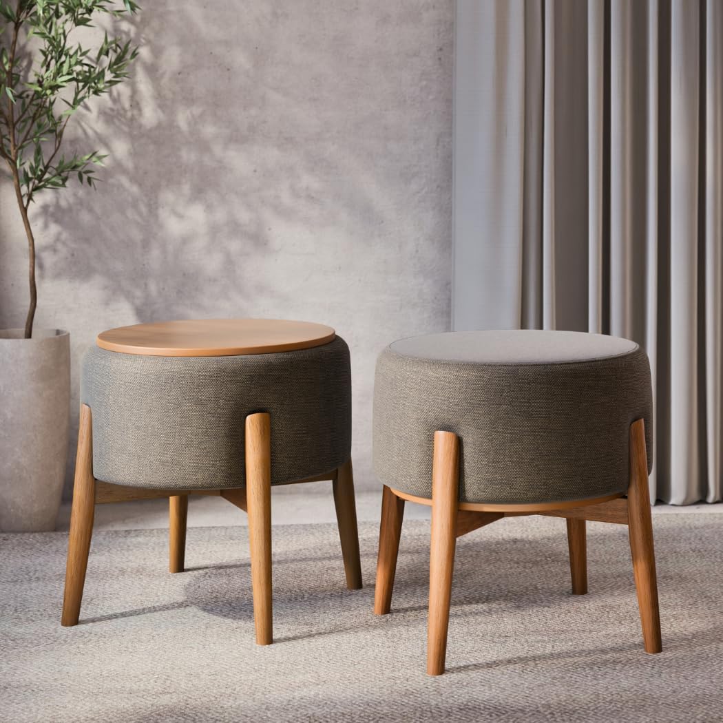 Puff Dual Chumbo Premium Para Apoio De Pe Sala De