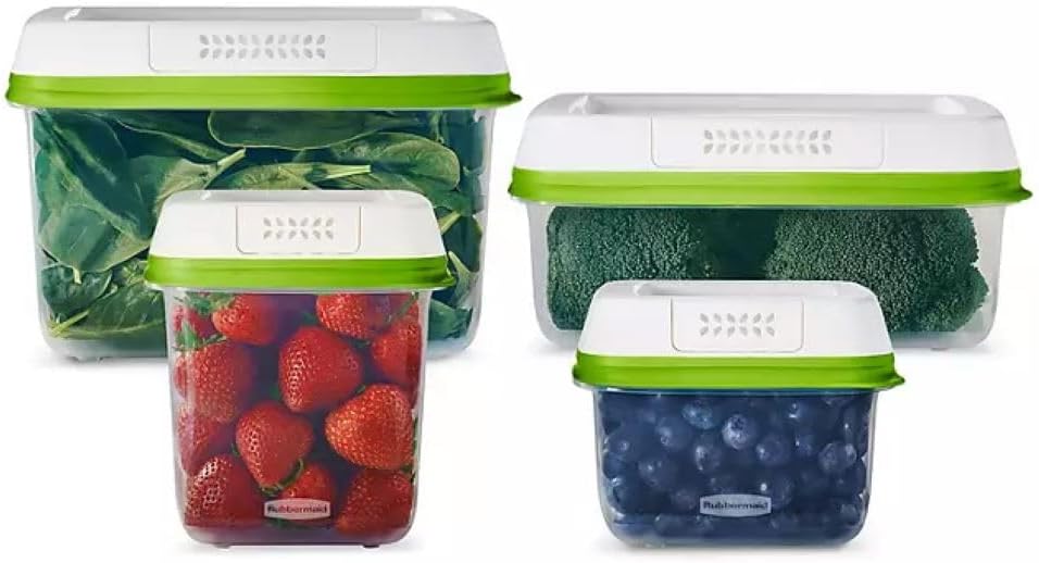 Rubbermaid Freshworks Produce Saver Recipientes de Armazenamento Medios e Grandes