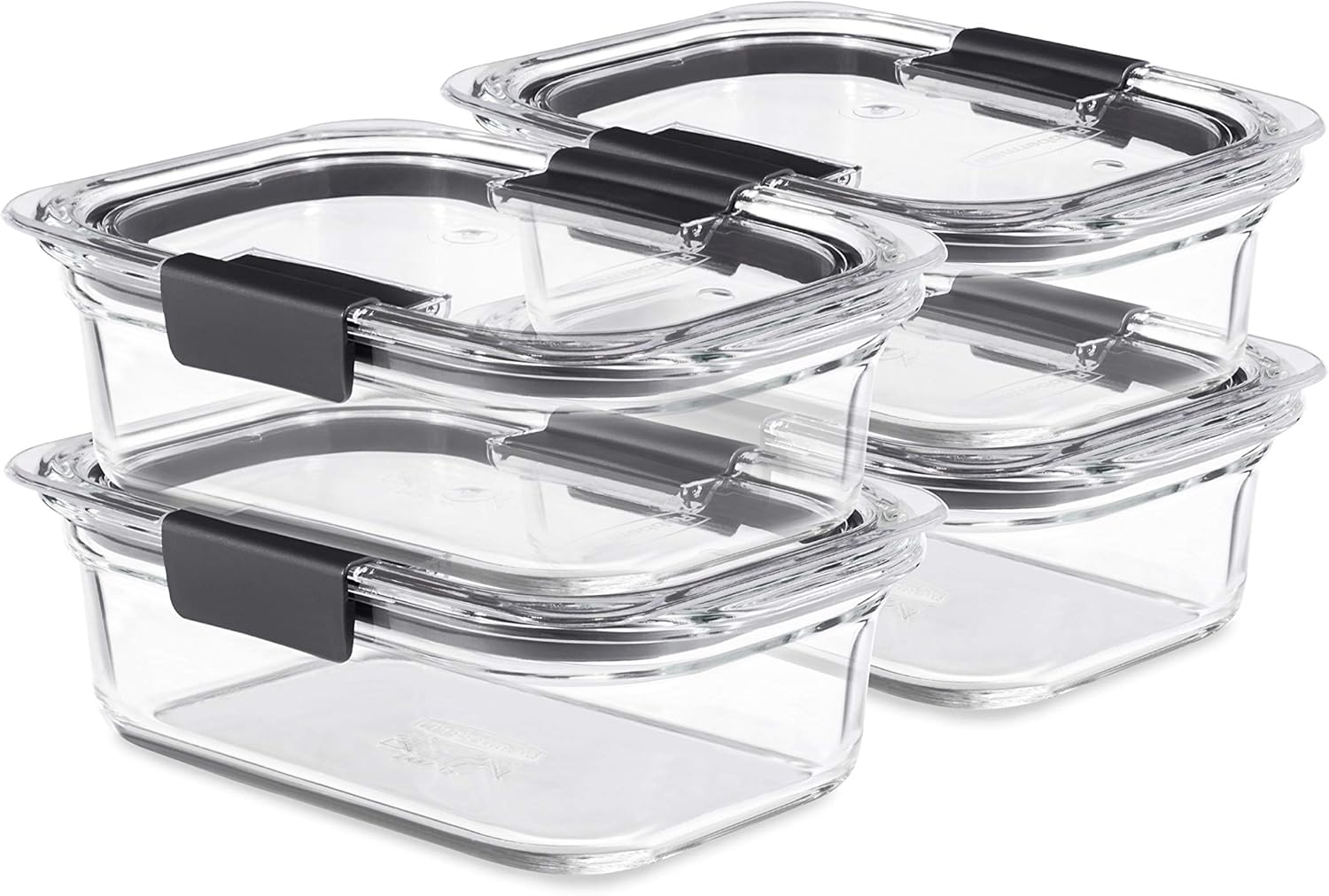Rubbermaid Recipientes de alimentos Brilliance Glass Storage de 32