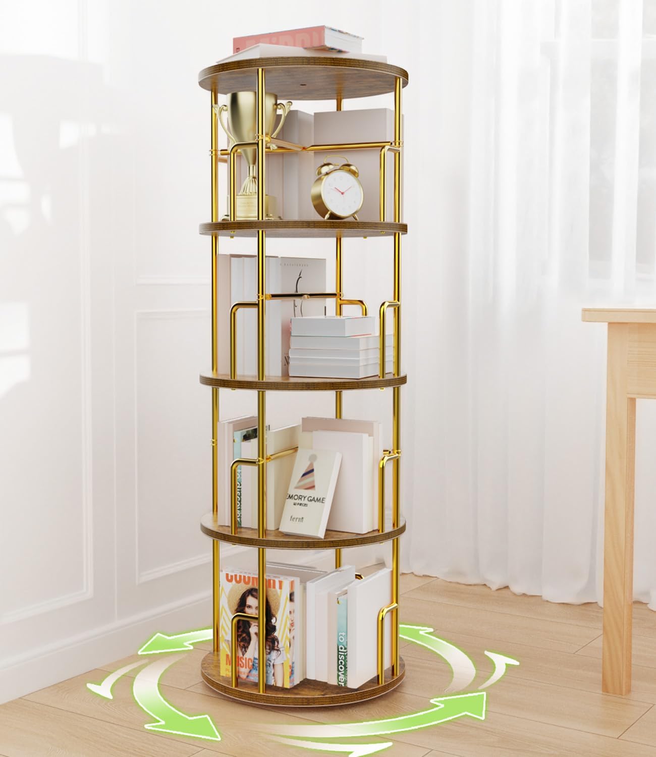 1765958590 107 Estante rotativa redonda estante giratoria torre aberta estantes giratorias e