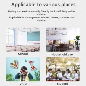 Estante Giratória 2/3/4/5/6 Tier Madeira Maciça 360 ° Estante Giratória Multi Funcional De Madeira Prateleira De Biblioteca Aberta Organizar Para Escritório Em Casa, Brown, 46 * 159cm