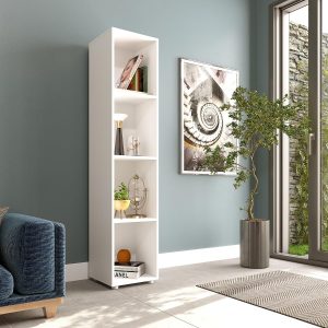 Estante Livreiro 4 Nichos Marselha Branco