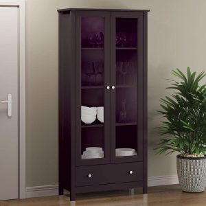 Estante Livreiro 2 Portas 1 Gaveta Ditália E-954 cor:preto