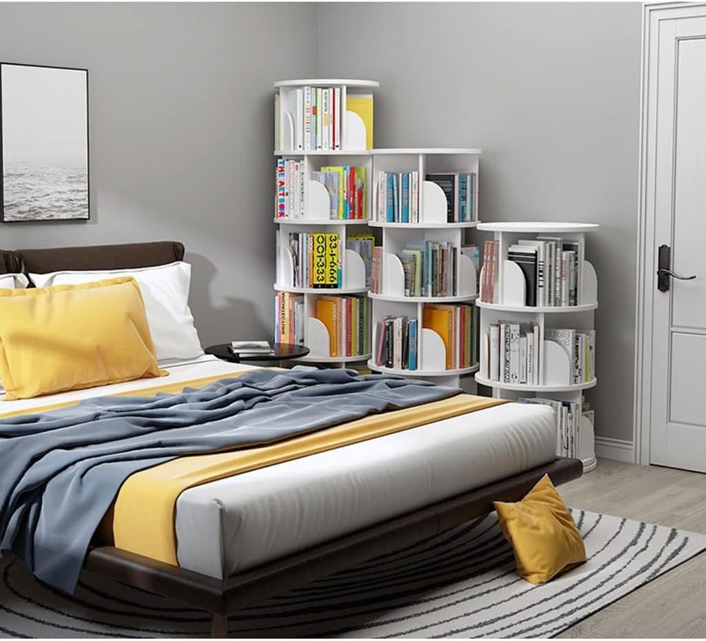 Estante giratoria de 360 graus MDF solido estante giratoria 345