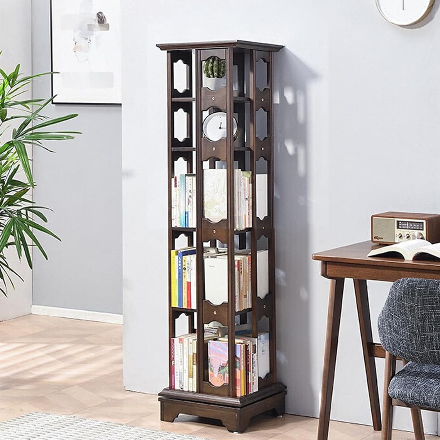 Estante rotativa 360 estante rotativa de varias camadas torre de