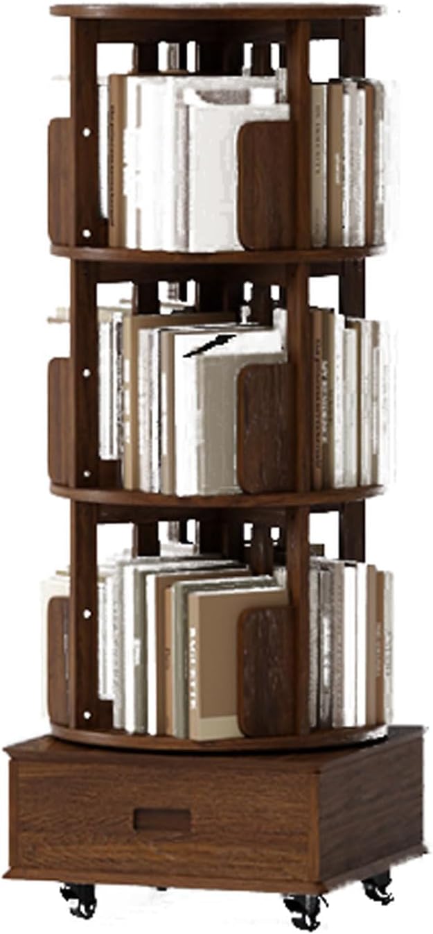 Estante rotativa de armazenamento de estante de livros para uso