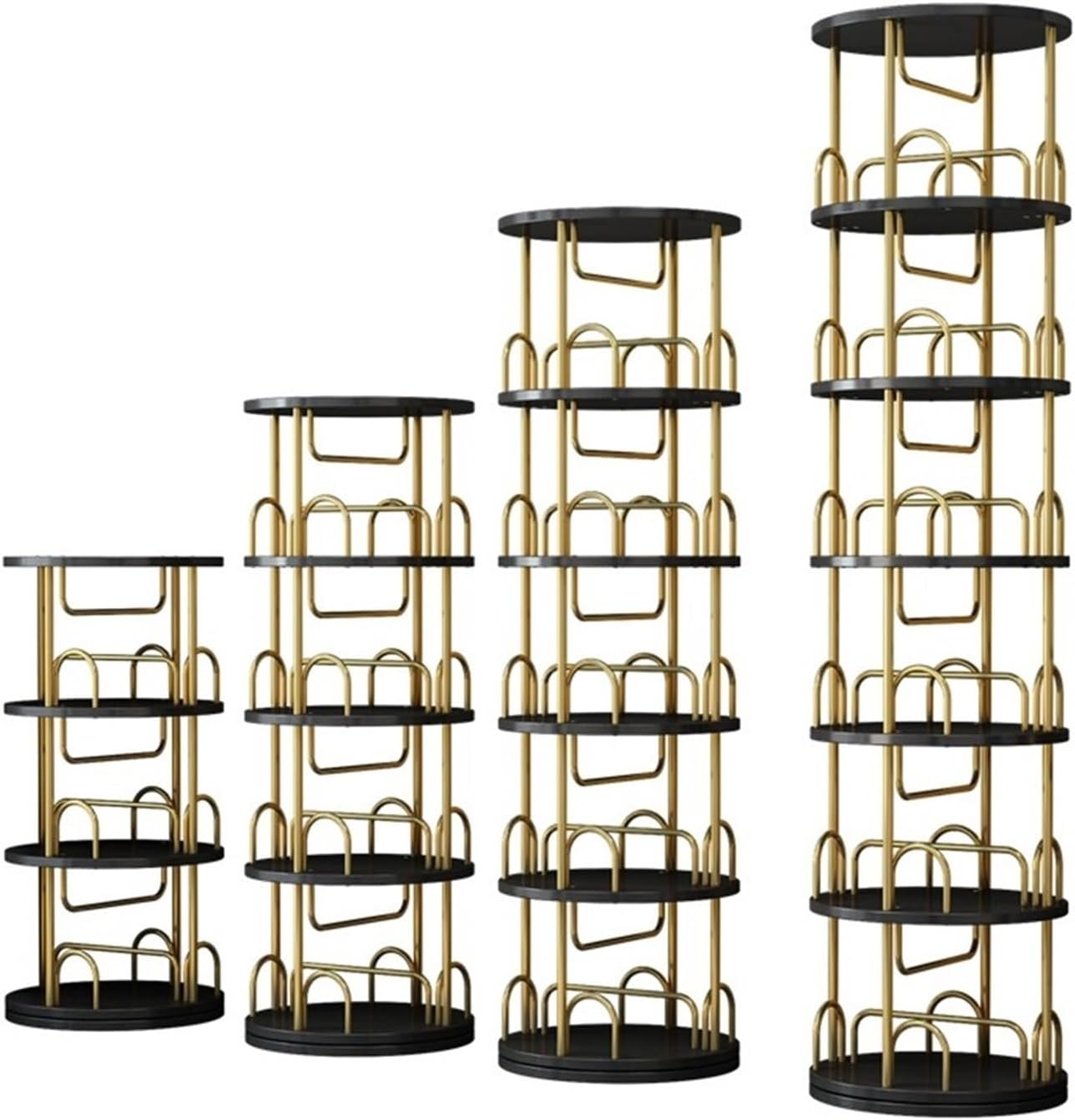 Suporte para livros Estante giratoria prateleira de piso de 360