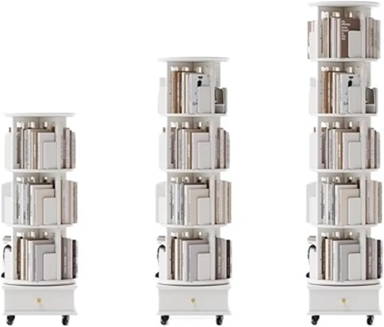 Suporte para livros Estante giratoria roda movel de 360 ​​graus