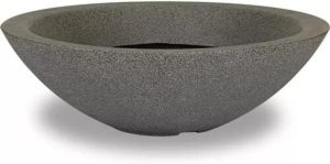 Vaso Bacia Cuia Grande Polieitleno Decorativo Rosa do Deserto Cactos Suculentas N4 (Cinza)