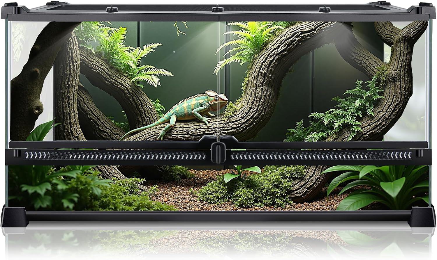 Terrario de repteis 508 x 305 x 254 cm compartimento