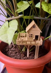 Miniatura Casa Na Árvore Terrário Vaso Aquário Maquete