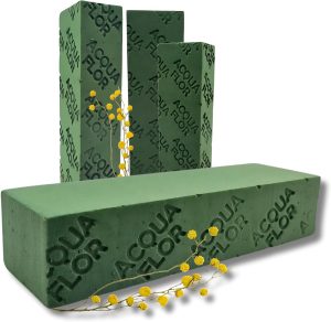 Espuma Floral para Arranjos de Flores com Plantas Naturais 23x5x7cm – Kit com 6 Unidades – Alta Absorção e Corte Fácil (6)