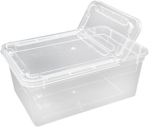 Caixa de alimentação para répteis, terrário, habitat transparente para pequenos animais, ideal para caranguejos-eremitas e tarântulas, Style C