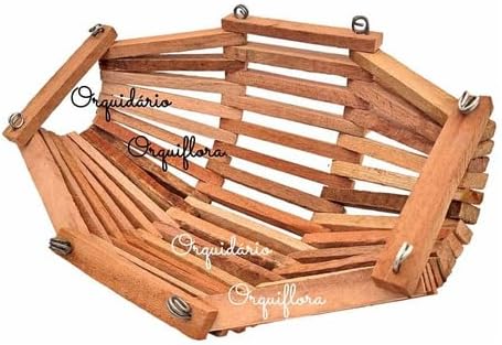 Cachepot De Madeira - Berço - Para Plantas E Orquídeas Tamanho G 1 Cachepot De Madeira Berco Para Plantas E Orquideas