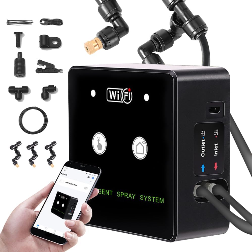 Inteligente de Umidificacao e Pulverizacao para Terrario Floresta Tropical WiFi