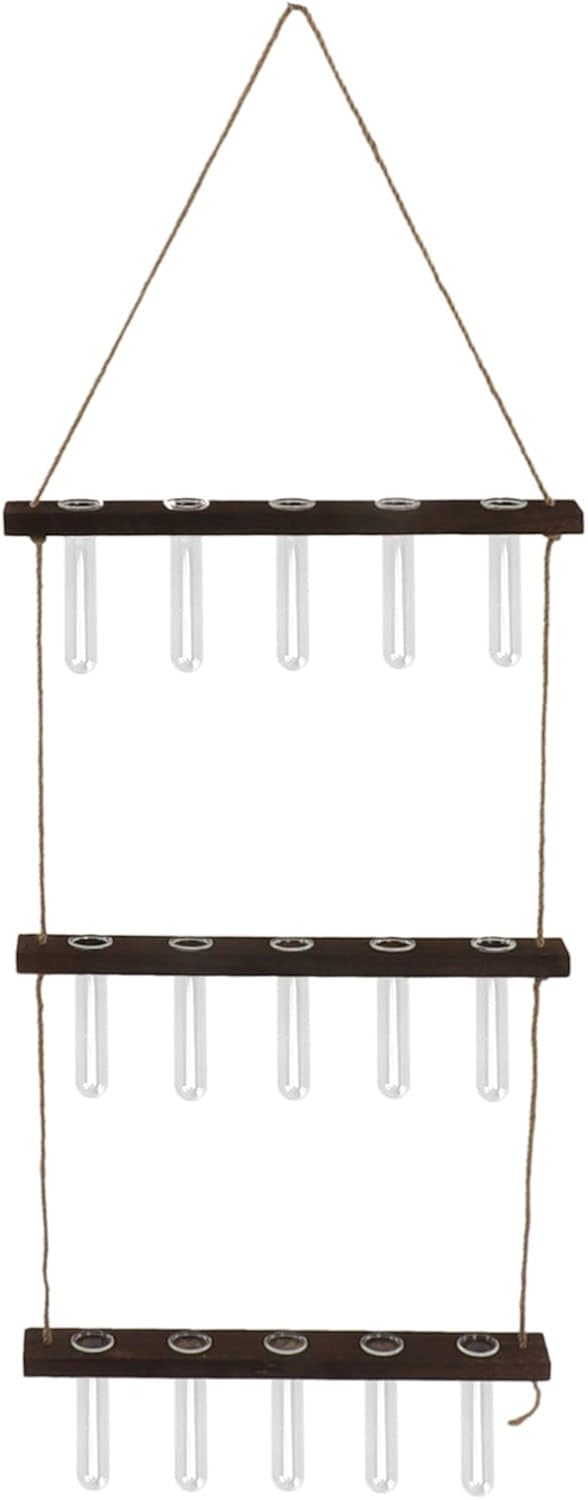 Terrario de Plantas para Pendurar na Parede, Tubos de Propagação Plantas Transparentes Com Gancho Enrolamento do (Cor retrô) 1 Terrario de Plantas para Pendurar na Parede Tubos de Propagacao