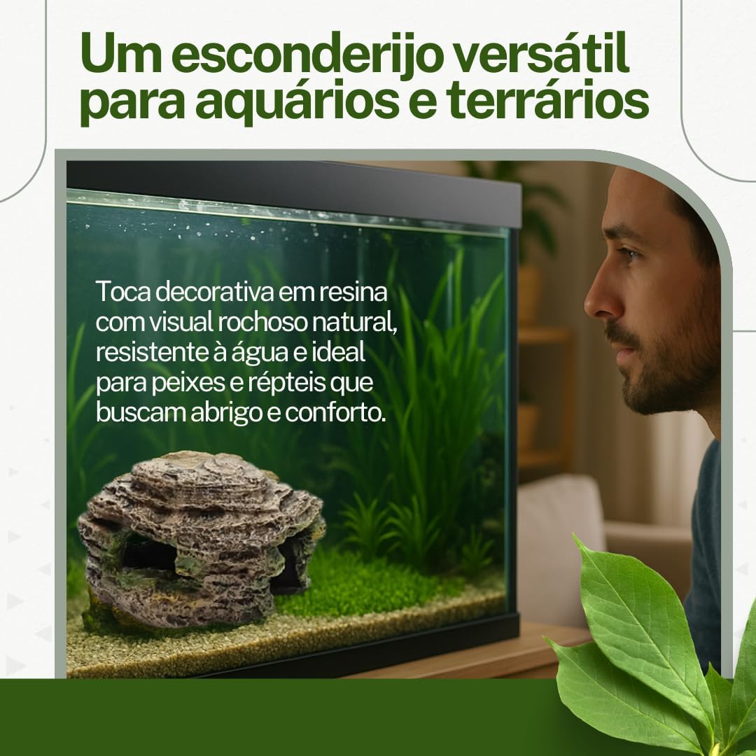 Tocas de Rochas para Peixes e Repteis de Medio Porte