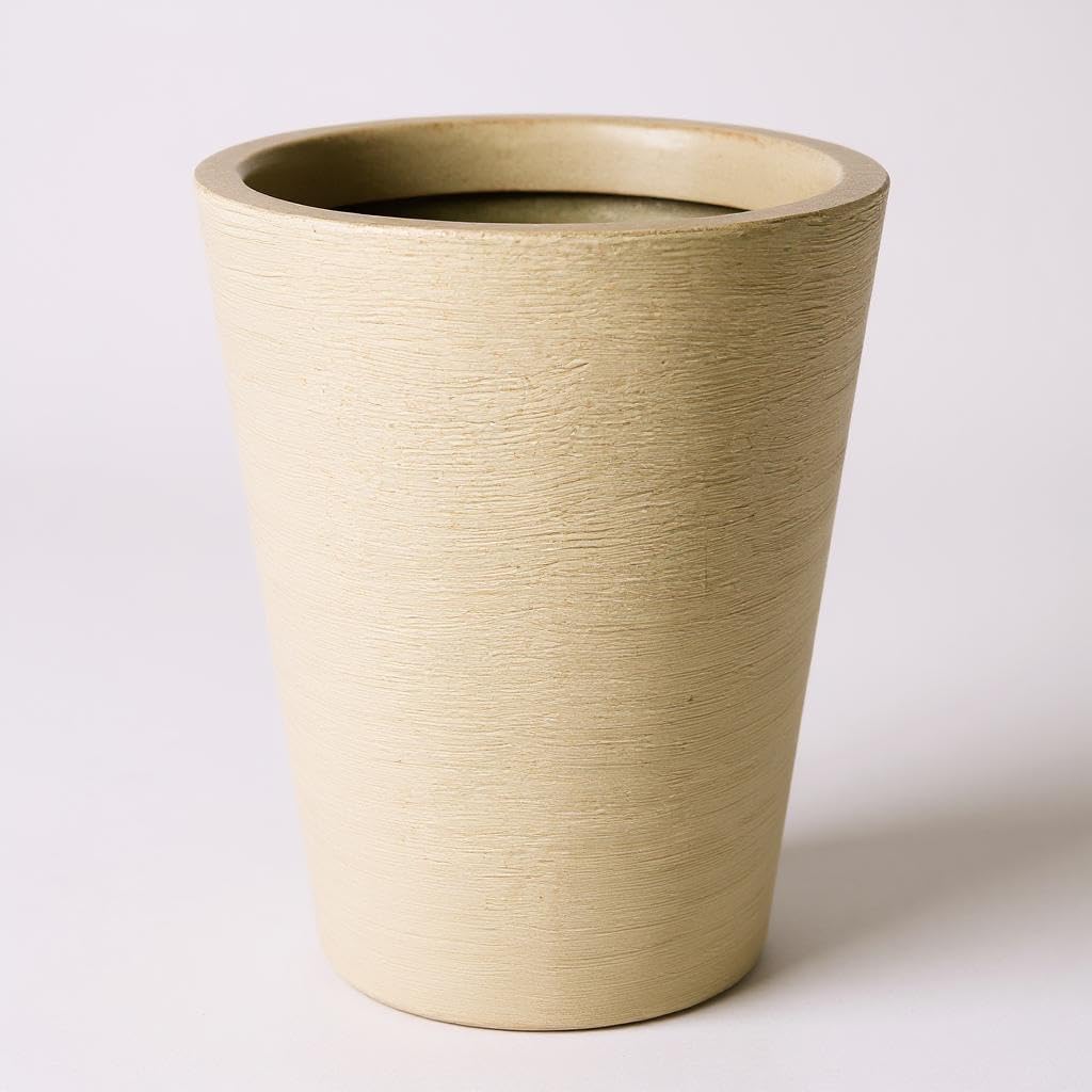 Vaso Decorativo Coluna Redonda Riscada Cone Varanda Externa 28x23 Para